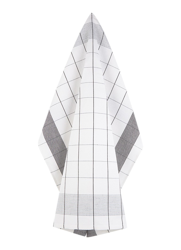 De Witte Lietaer - Torchon mixte en lin mélangé 68 x 68 cm - Blanc