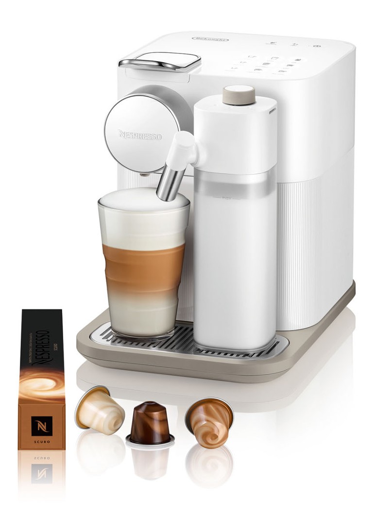 boekje Aankoop Spuug uit DeLonghi Gran Lattissima nespresso machine EN650.W • Wit • deBijenkorf.be