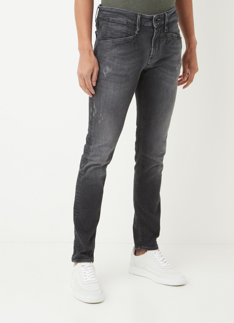 Denham - Bolder skinny jeans met stretch - Antraciet