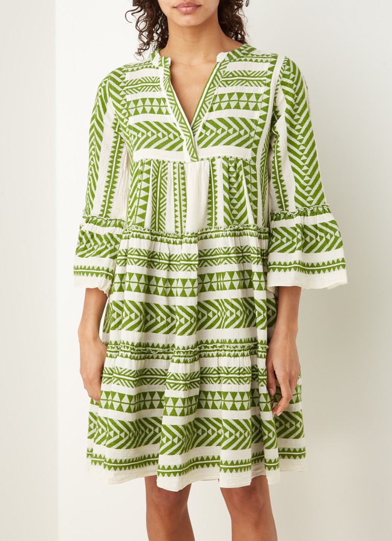 Devotion - Robe tunique mini Ella avec imprimé - Vert