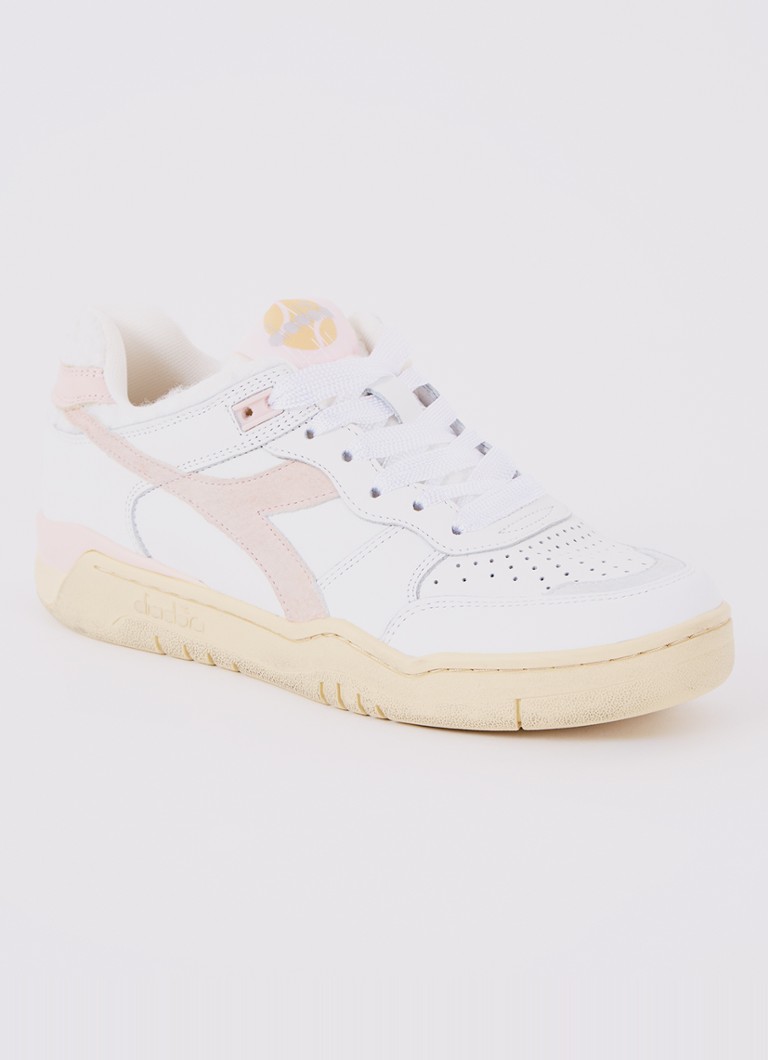 Diadora - B.560 Cherie sneaker van leer met logo - Roze