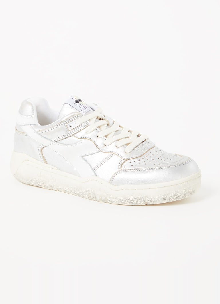 Diadora - B.560 Metal sneaker met metallic finish  - Zilver
