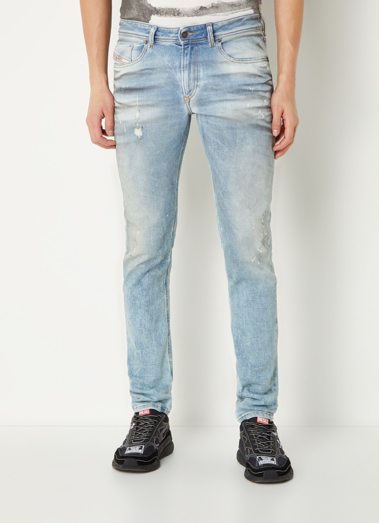 Diesel - 1979 Sleenker Skinny fit jeans met ripped details - Indigo