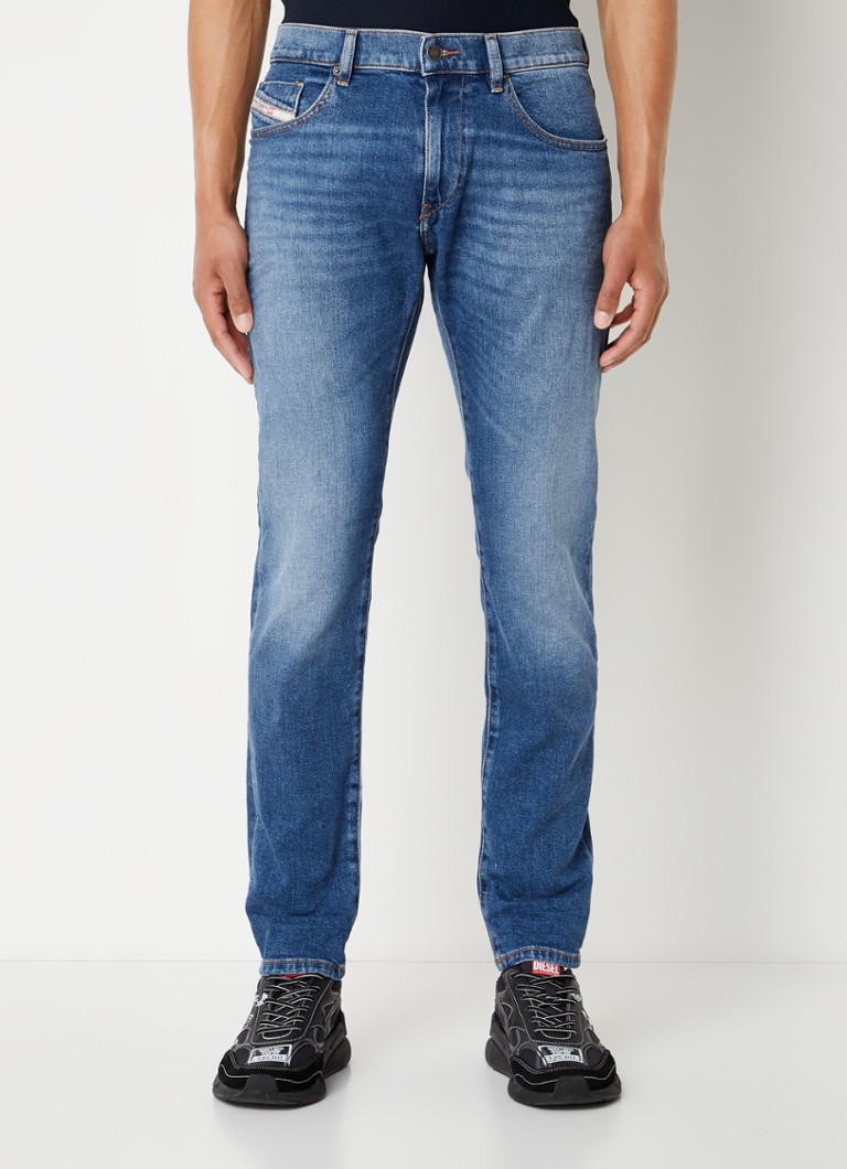Diesel - 2019 D-Strukt slim fit jeans met stretch - Indigo