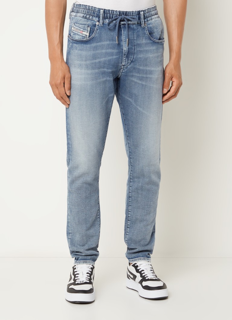 Diesel - D-Strukt JoggJeans® slim fit jeans met medium wassing - Indigo