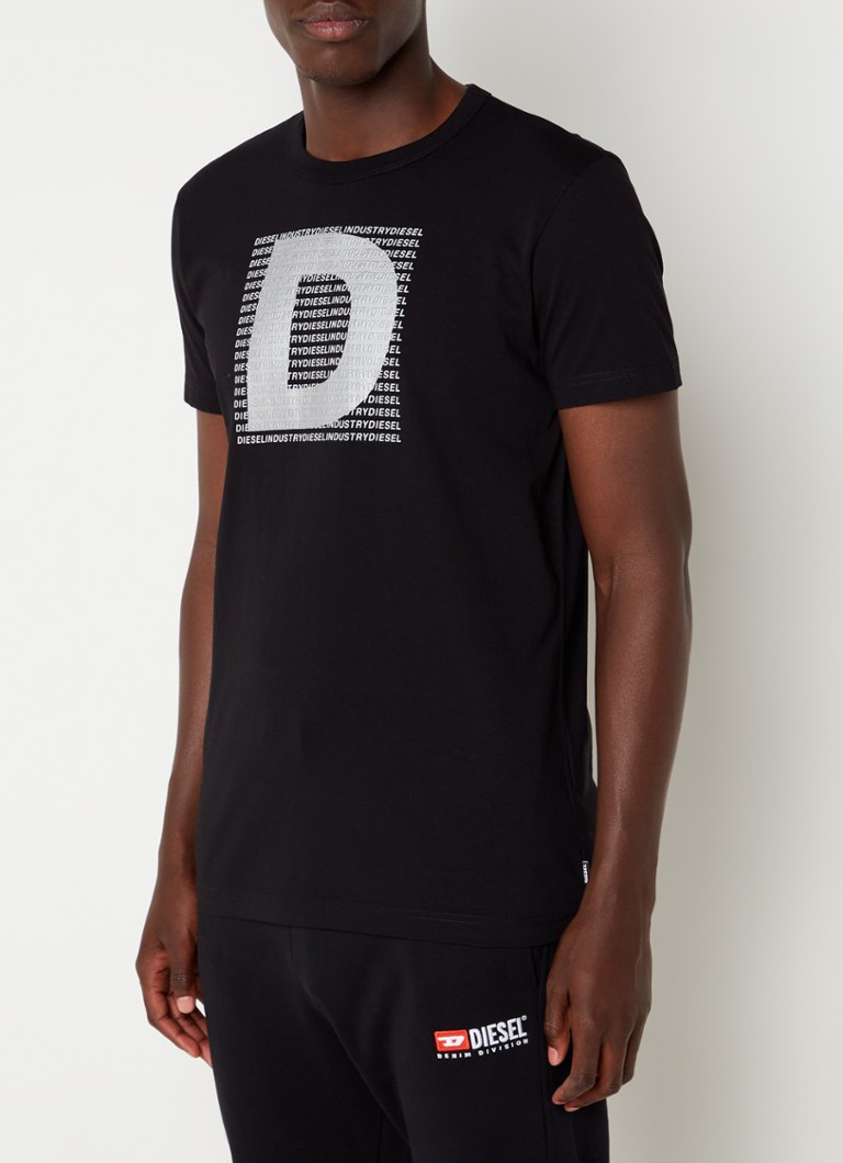 Diesel - Diegor T-shirt met logoprint  - Diepzwart