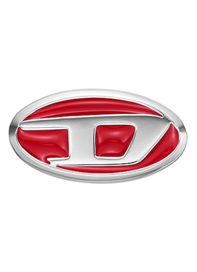 Diesel - Enkel oorknopje met logo DX1443040 - Rood