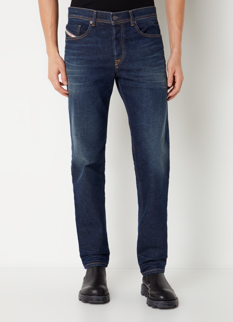 Diesel - Finitive straight leg jeans met donkere wassing  - Indigo