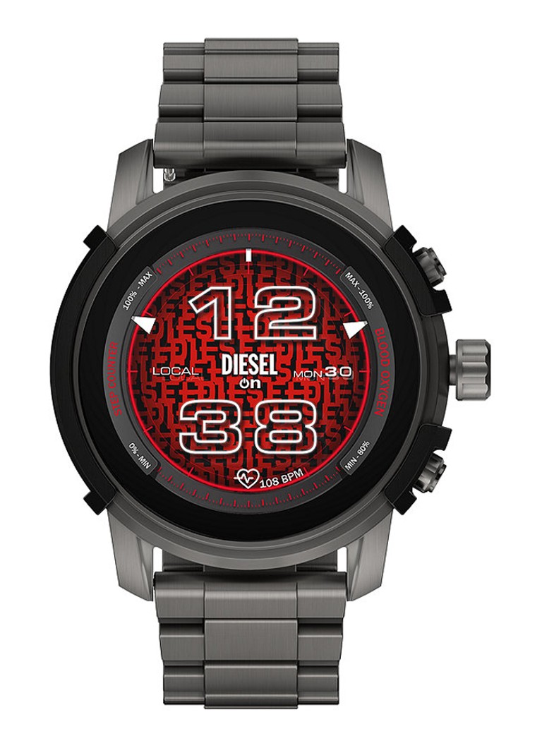 Diesel - Griffed Touchscreen smartwatch DZT2042 - Donkergrijs