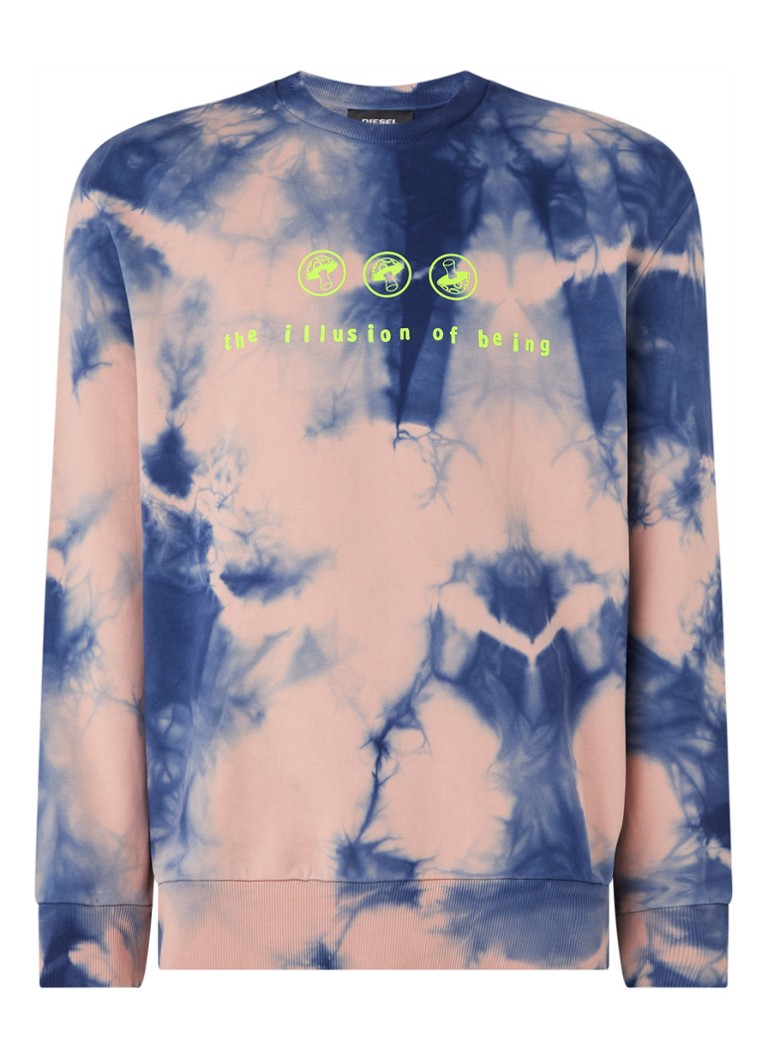 Diesel S Biay X10 sweater  met tie dye dessin  en 