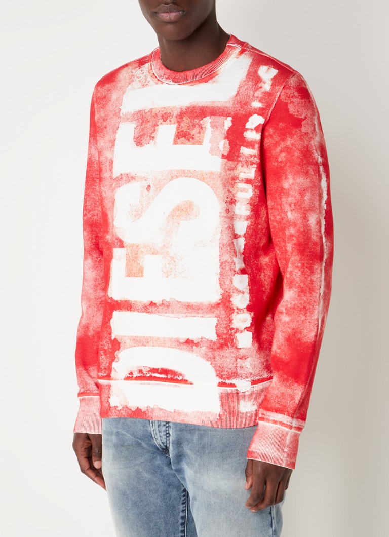 Diesel - S-GINY SWEAT-SHIRT - Rood