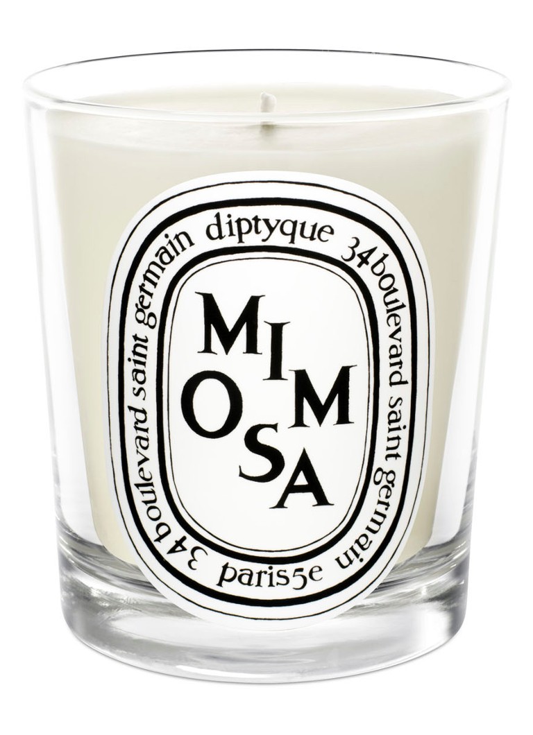 diptyque Bougie parfumée Mimosa • Crème • de Bijenkorf