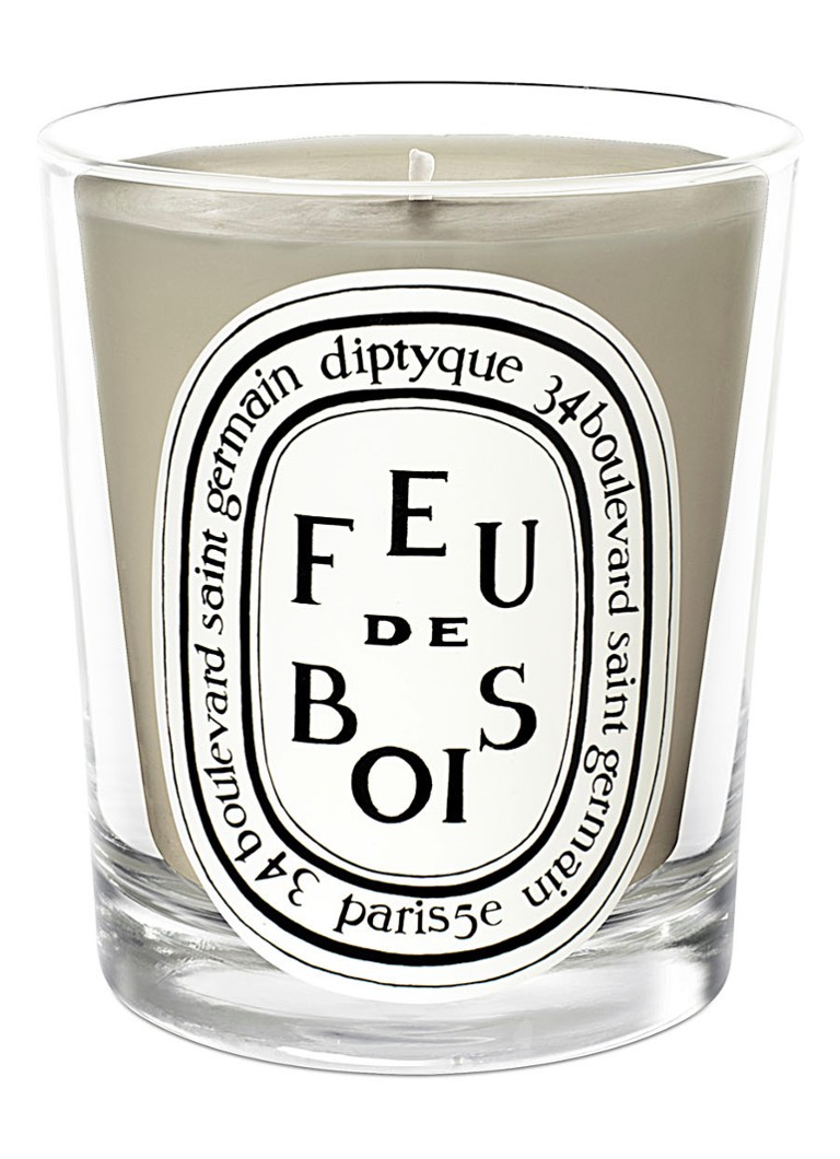 diptyque - Mini bougie parfumée Feu de Bois - Marron clair