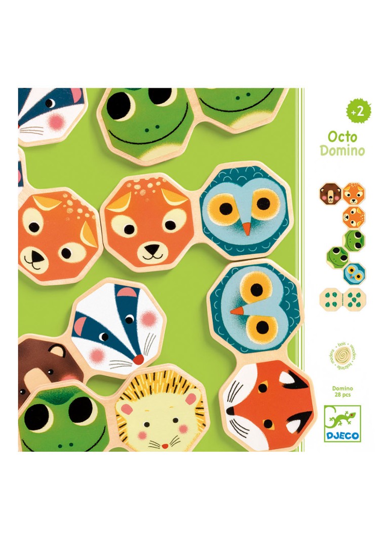 Djeco - Dieren houten dominospel - null