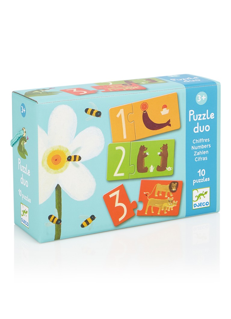 Djeco - Duo-puzzel 20 stukjes - Blauw
