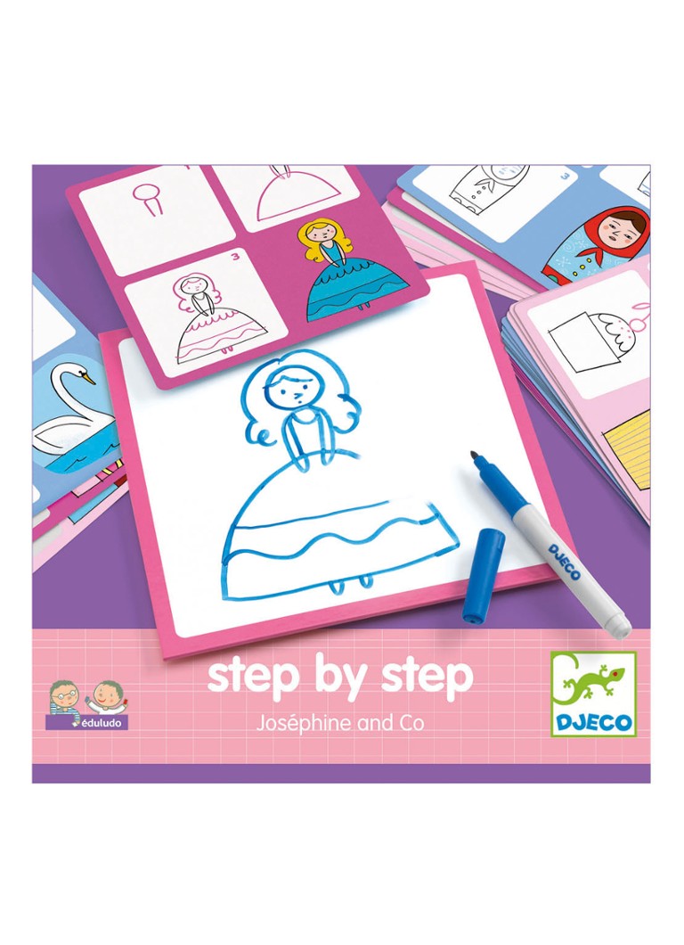 Djeco - Step by Step Joséphine and Co tekenset - null