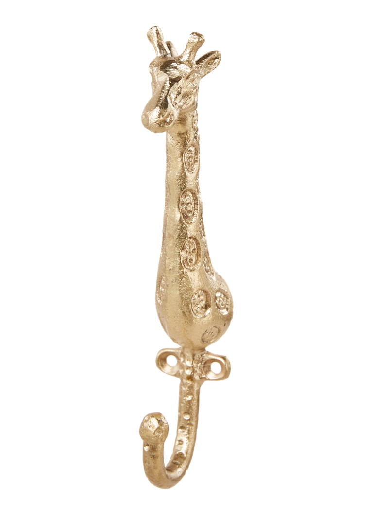 Doing Goods - Gloria Baby Giraffe wandhaak 14,5 cm - Messing