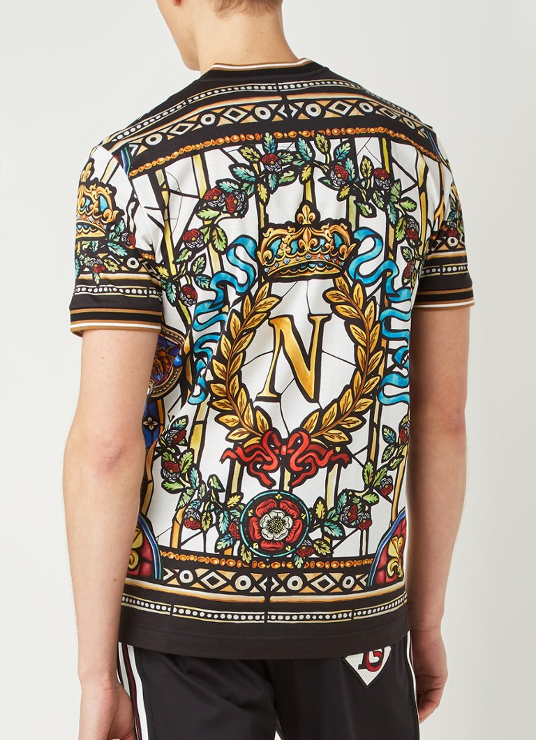Dolce & Gabbana Napoleon T-shirt met dessin • Multicolor • 