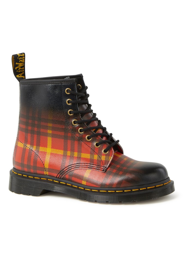 dr martens tartan canvas