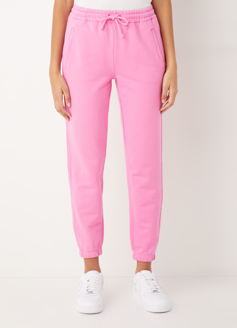 DRYKORN - Pantalon de survêtement taille haute coupe tapered avec poches latérales  - Rose
