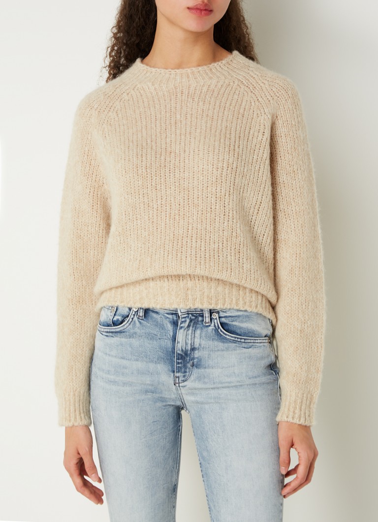 DRYKORN Sellie fijngebreide coltrui van wol • Bruin •