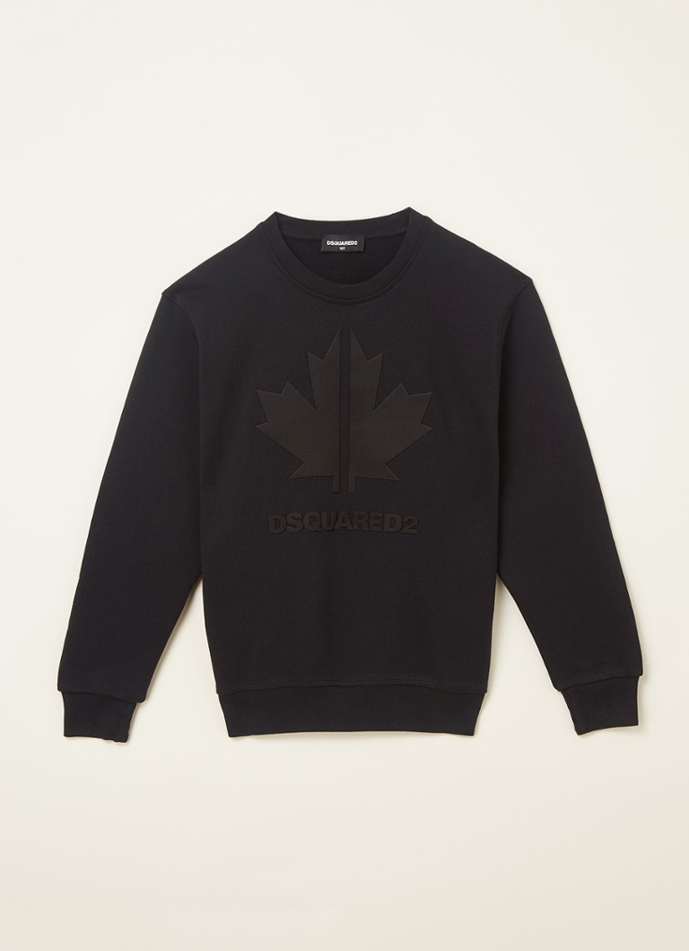 Dsquared2 - Felpa sweater met 3D logoprint  - Zwart