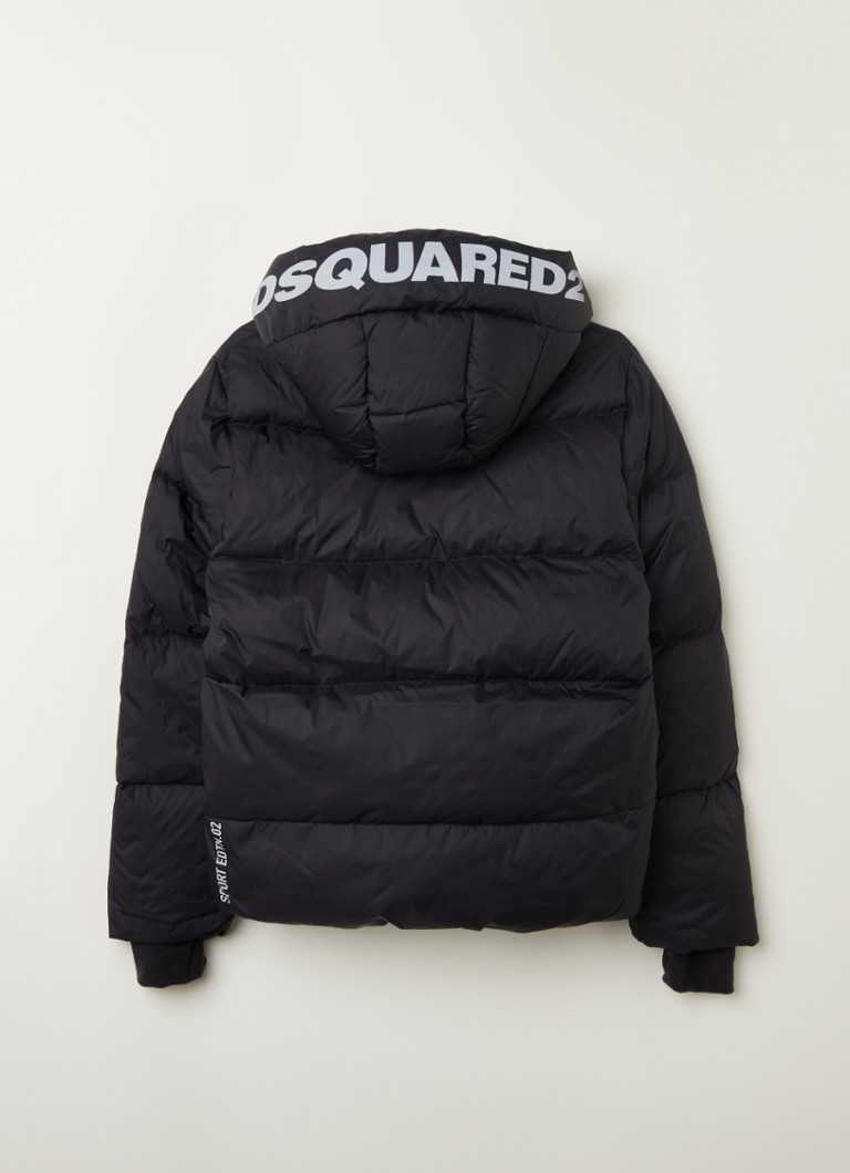 vandaag Scheiden JEP Dsquared2 Puffer jas met logoprint • Zwart • deBijenkorf.be