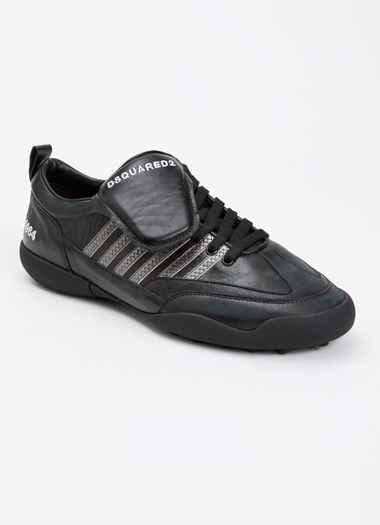 Dsquared2 - Soccer sneaker van geitenleer - Zwart