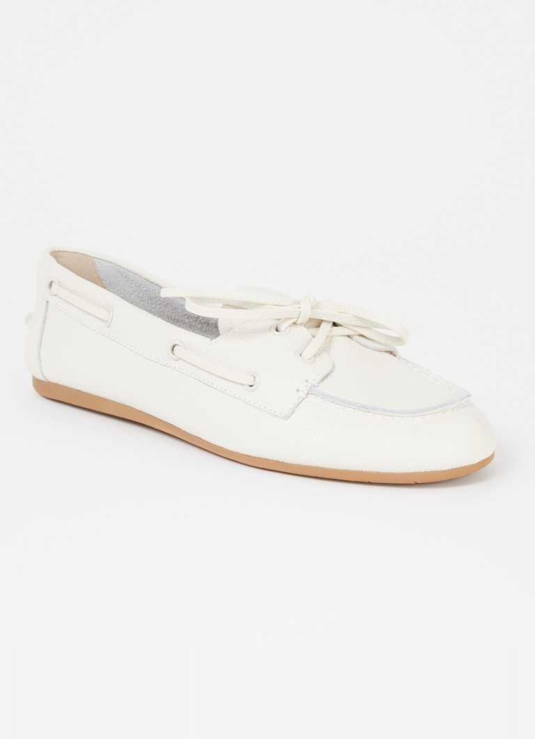 Dune London - Gala bootschoen van leer - Gebroken wit