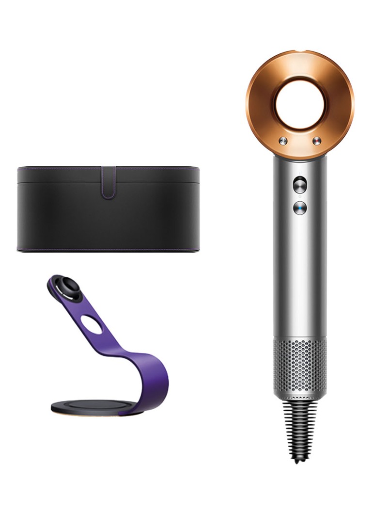 Dyson Supersonic haardroger met Flyaway accessoire nikkel / koper