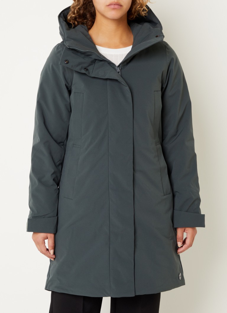 Elvine Eline parka met ritszakken en waterafstotende coating