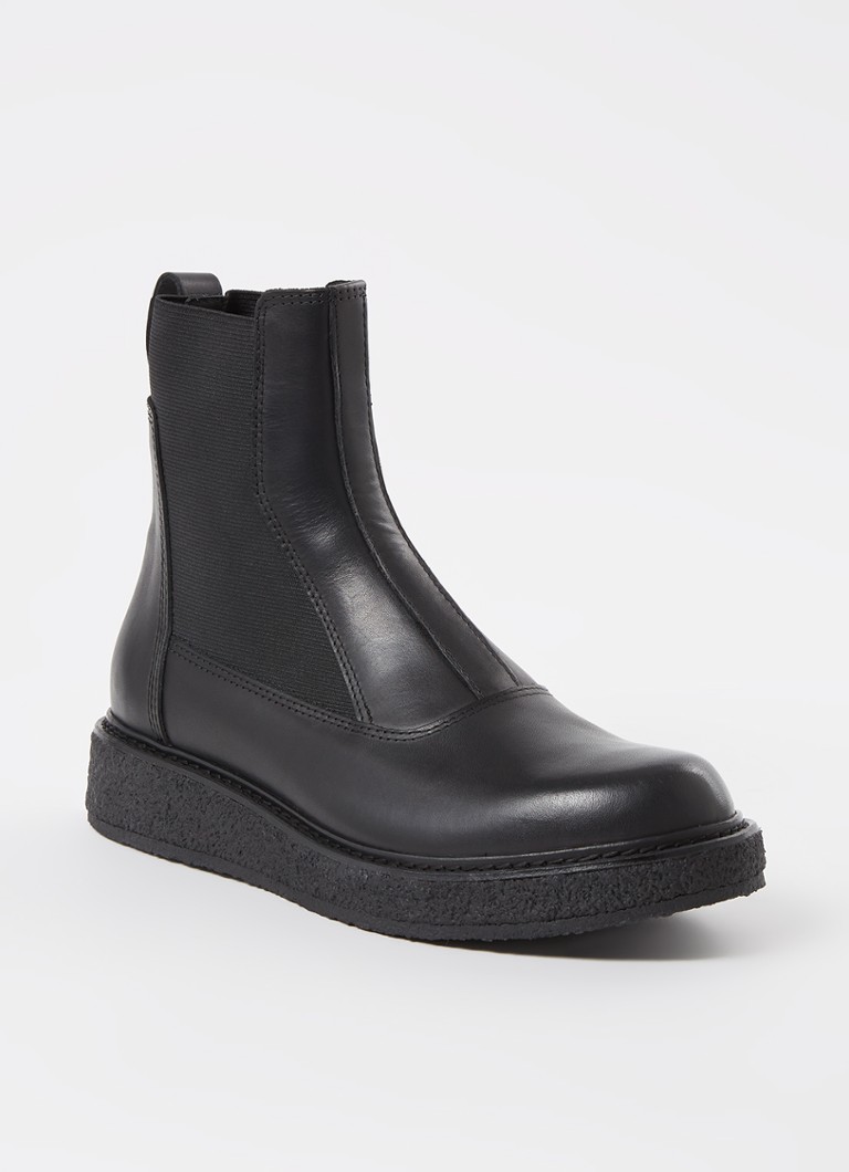 Emporio Armani - Bottine Chelsea en cuir - Noir