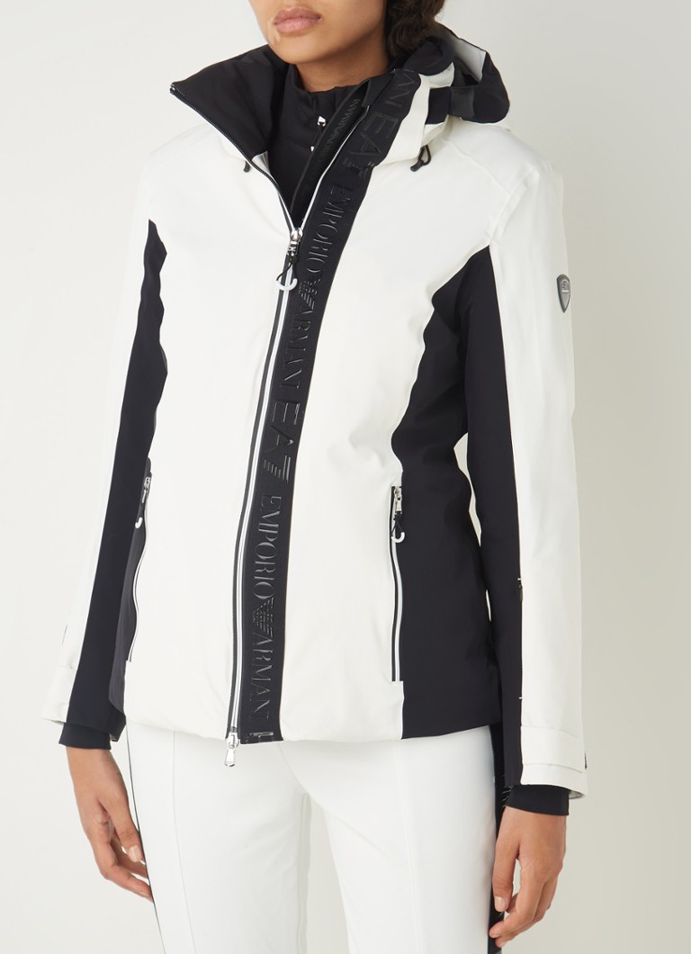 werkelijk Werkloos Omringd Emporio Armani Gewatteerde ski-jas met afneembare capuchon • Gebroken wit •  deBijenkorf.be