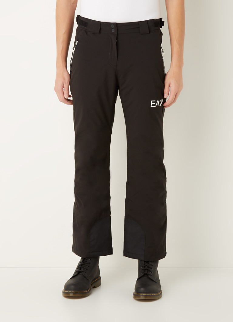 Emporio Armani - Pantalon de ski coupe droite avec poches zippées - Noir
