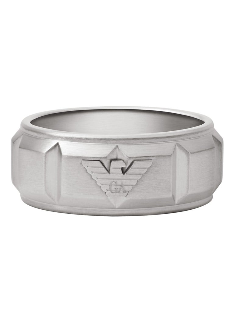 Emporio Armani Sentimental Zilver met logo ring • • EGS2908040