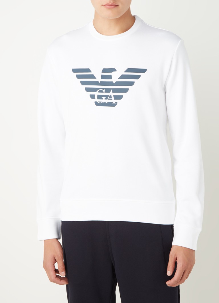 Uithoudingsvermogen Aanpassing opslag Emporio Armani Sweater met logoprint • Wit • deBijenkorf.be