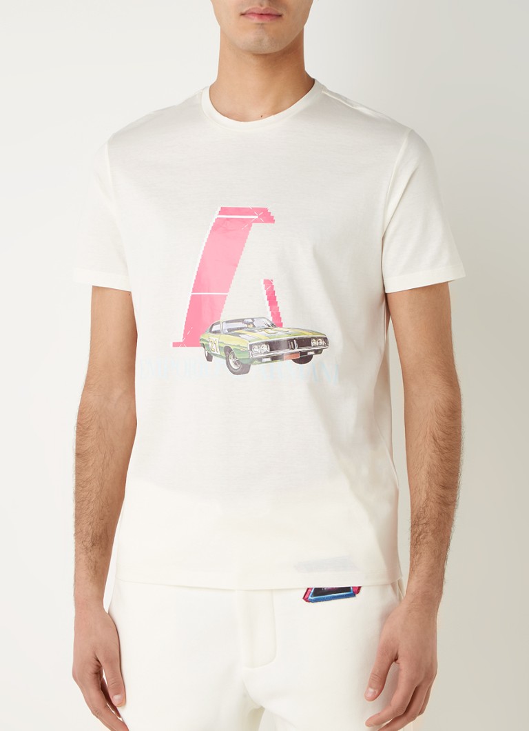 Emporio Armani - T-shirt avec imprimé logo - Rose