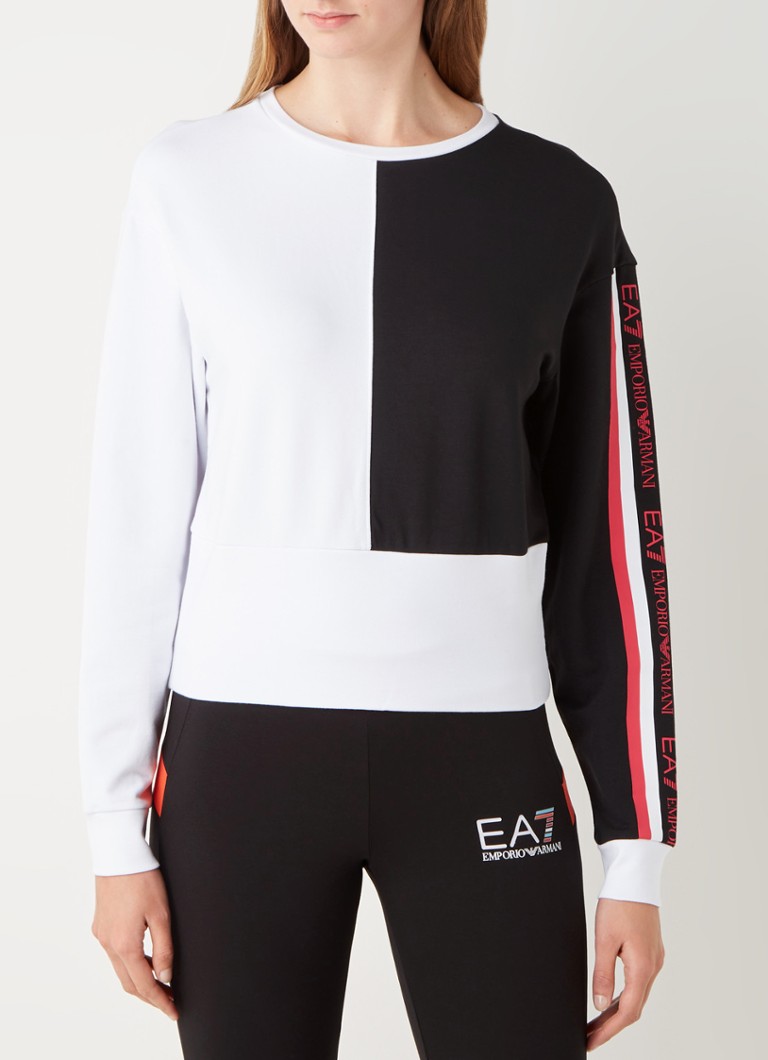 Emporio Armani - Trainings sweater met logoprint - Wit