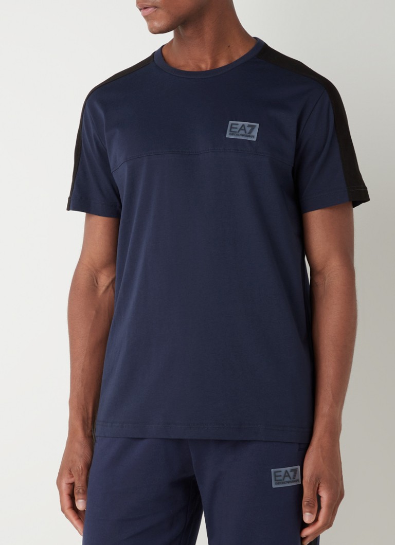 Emporio Armani - Trainings T-shirt met 3D logo - Donkerblauw