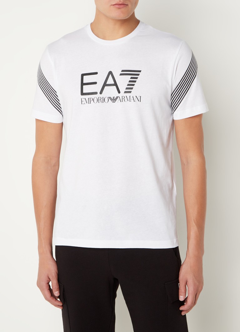 Emporio Armani - Trainings T-shirt met logoprint - Wit