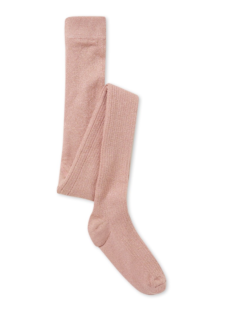 Ewers - Collants à paillettes en coton mélangé avec lurex - Rose
