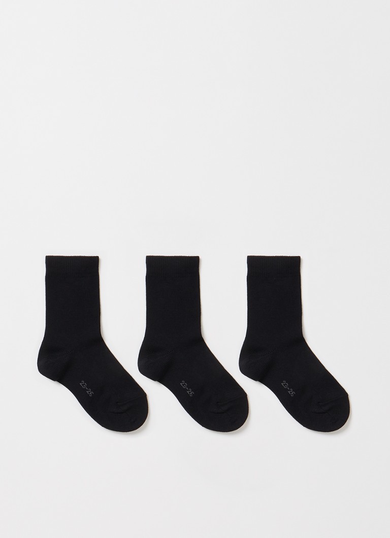 Falke - Chaussettes Family en pack de 3 - Noir