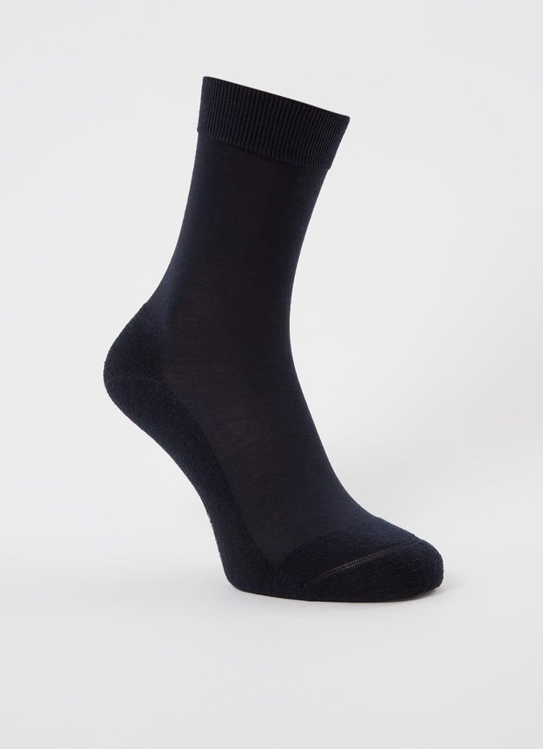 Falke - Climawool sokken in scheerwolblend - Donkerblauw