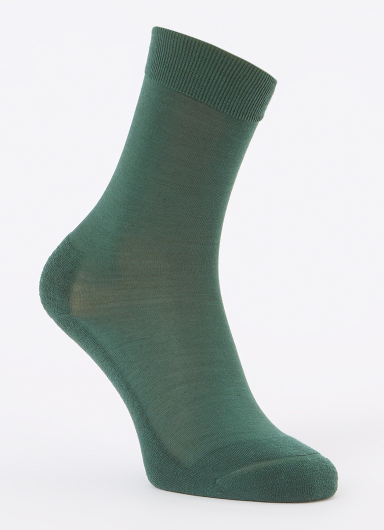 Falke - Climawool sokken in scheerwolblend - Groen