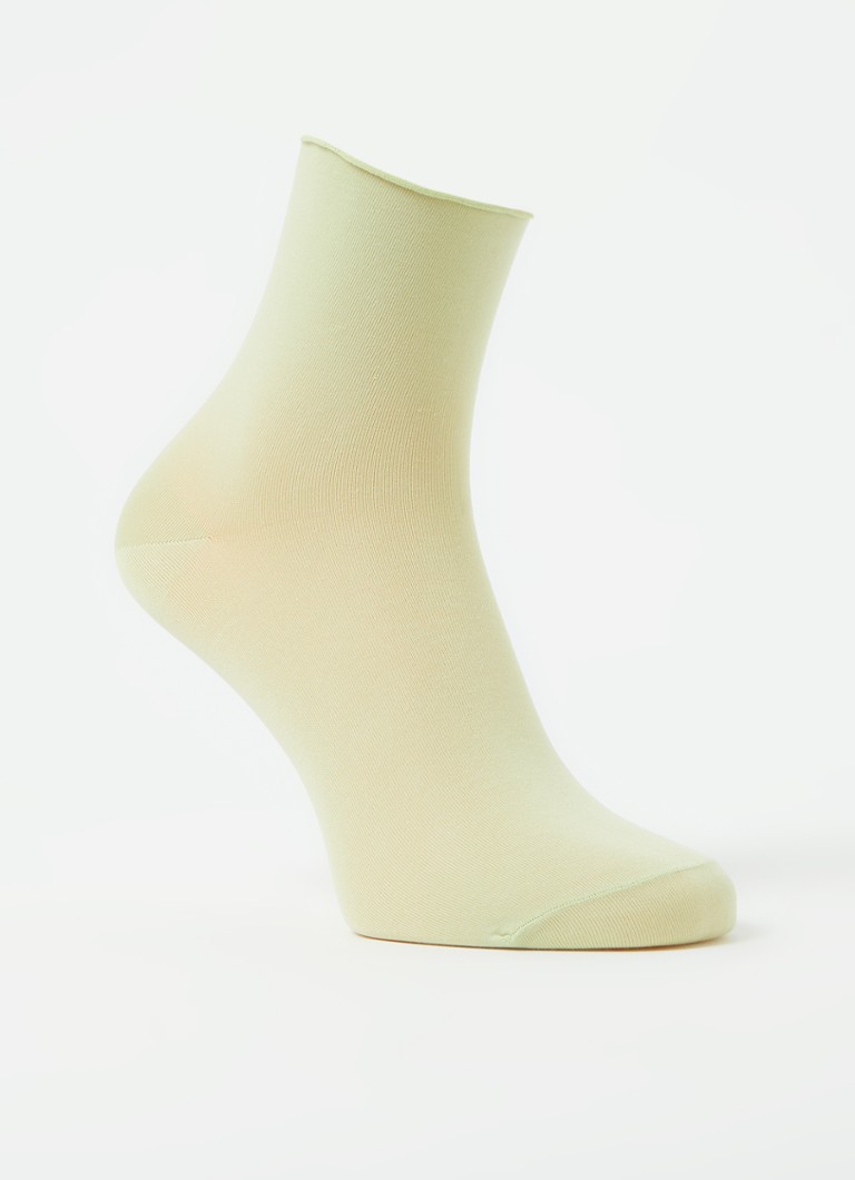Falke - Cotton Touch sokken met logo - Pistache