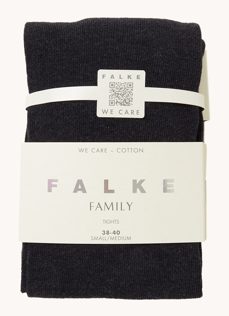 Falke - Family maillot van katoen - Antraciet