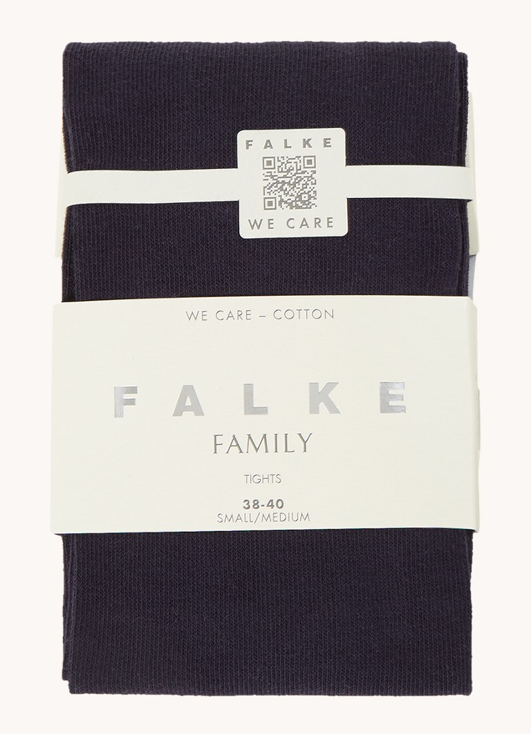 Falke - Family maillot van katoen - Donkerblauw