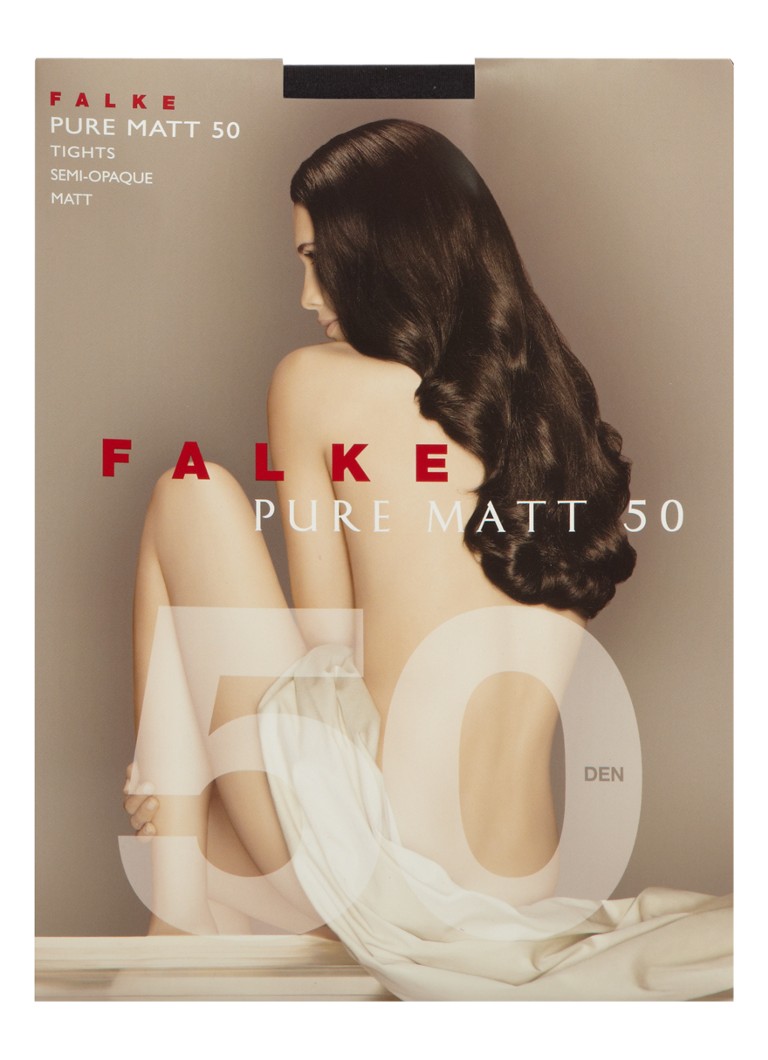 Falke - Pure Matt panty in 50 denier - Antraciet