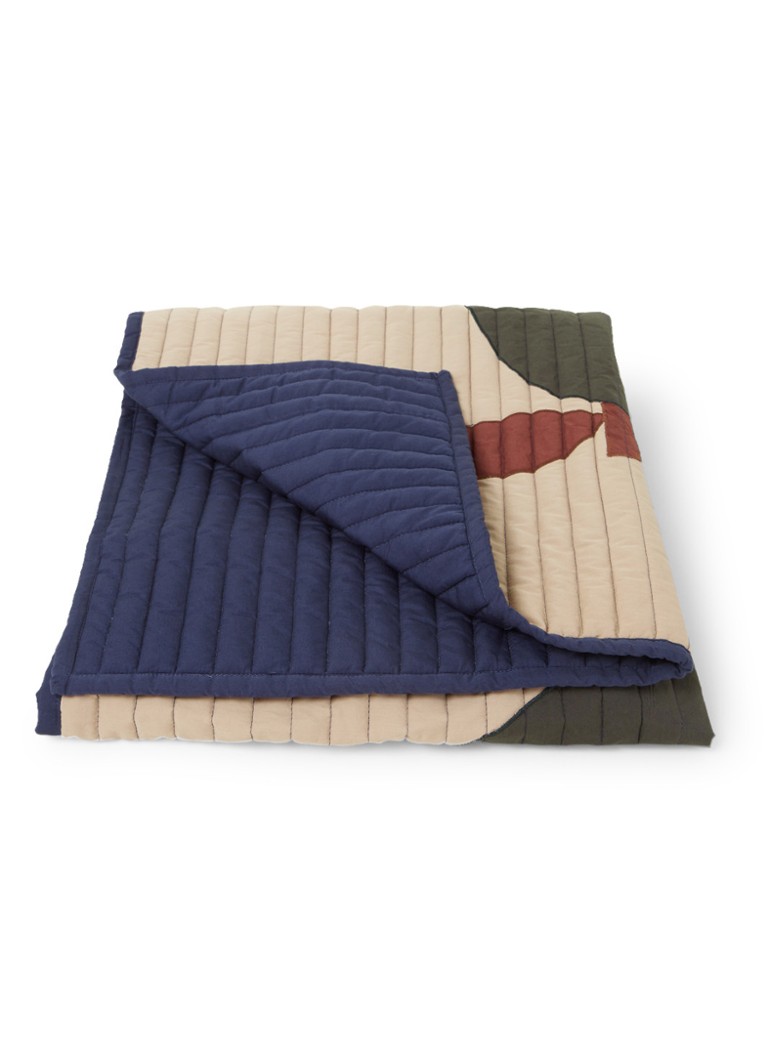 ferm LIVING - Pear Quilted deken met quilt patroon 110 x 80 cm - Zand