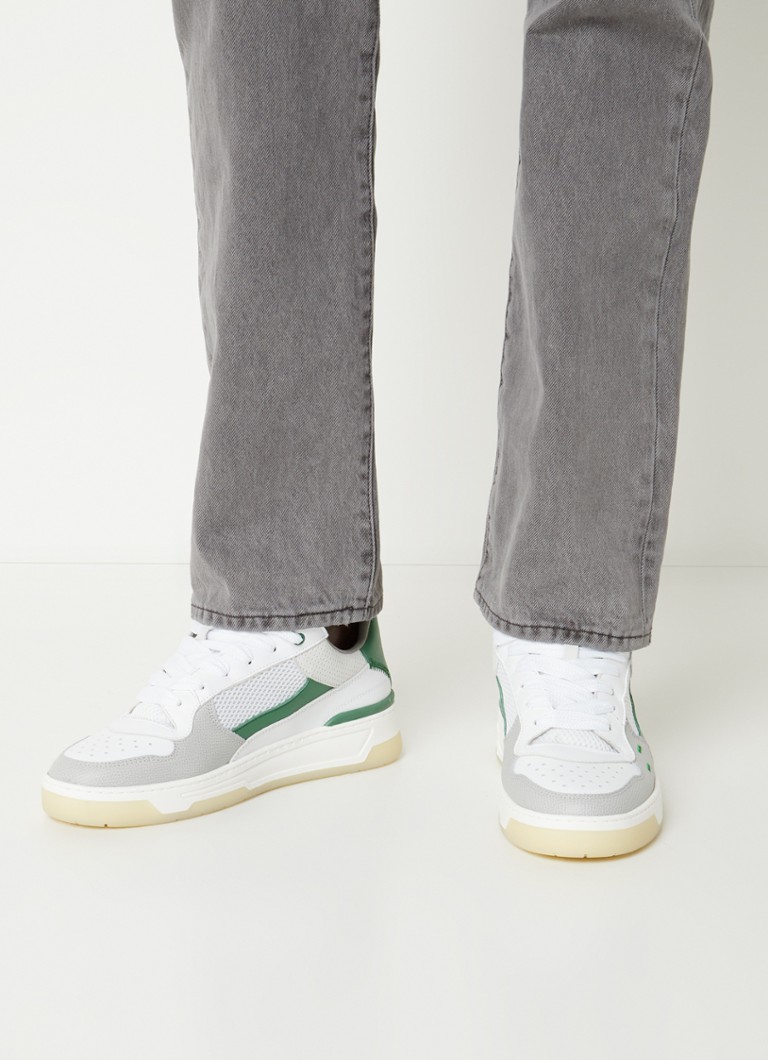 Filling Pieces Cruiser sneaker van leer met mesh details